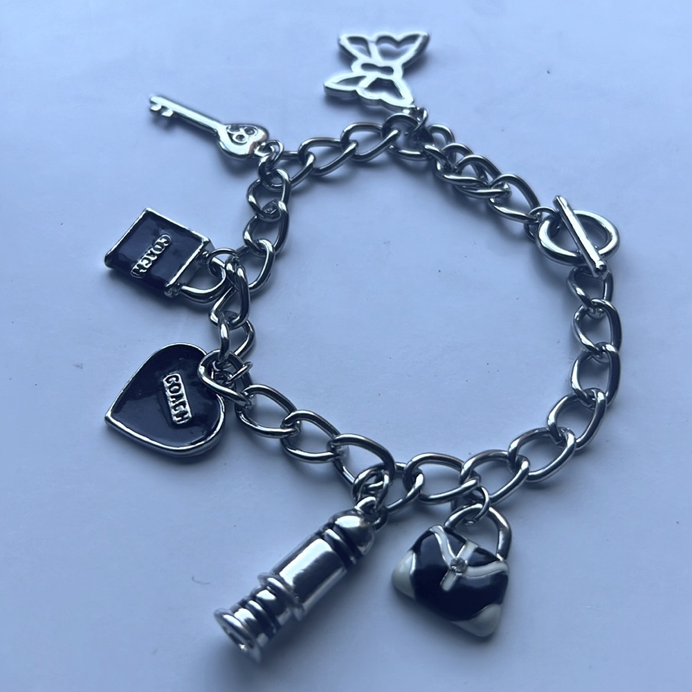 Coach Charm Bracelet with Toggle Closure, RARE - Picture 8 of 8